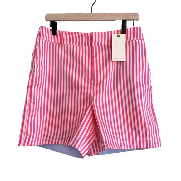 Scotch & Soda Stripe Print Peak Lapel Double-Breasted Blazer and shorts set pink - Picture 5 of 7